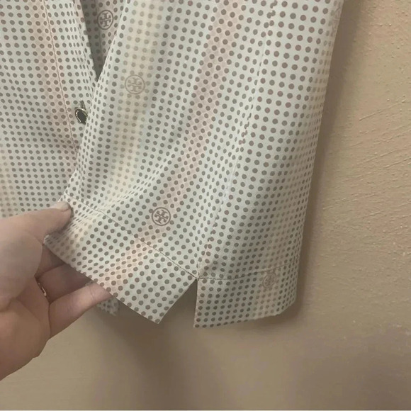 Tory Burch Sleeveless Silk Blend Blouse Size 4 - Picture 4 of 8